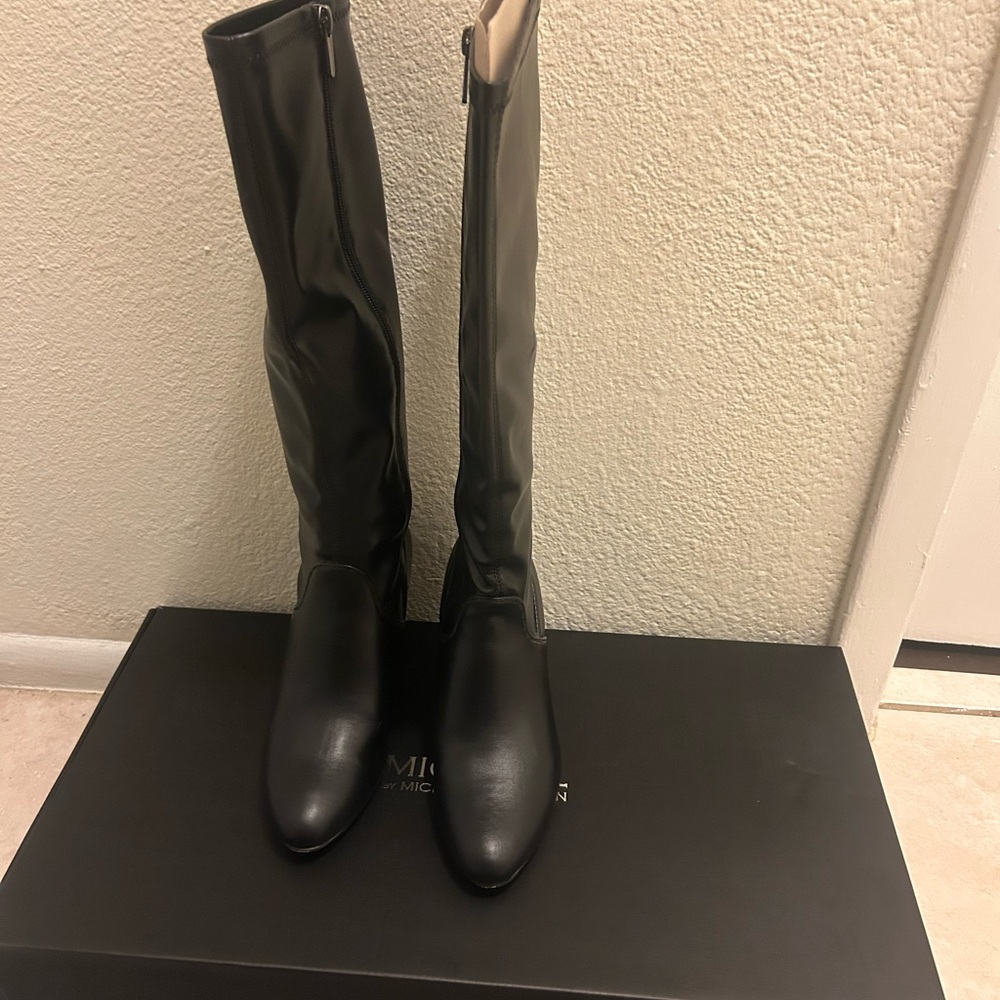 Michael Shannon Black Leather Boots